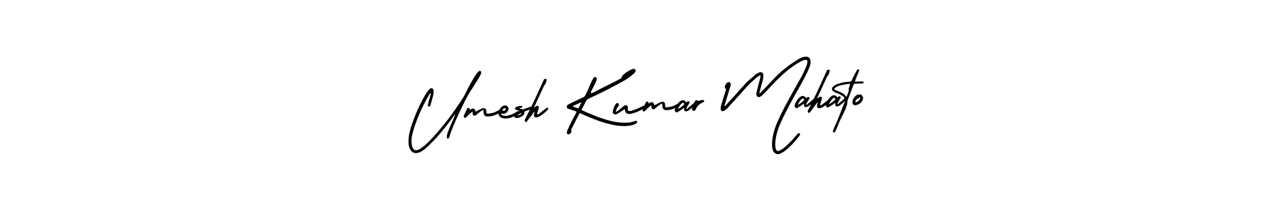 It looks lik you need a new signature style for name Umesh Kumar Mahato. Design unique handwritten (AmerikaSignatureDemo-Regular) signature with our free signature maker in just a few clicks. Umesh Kumar Mahato signature style 3 images and pictures png
