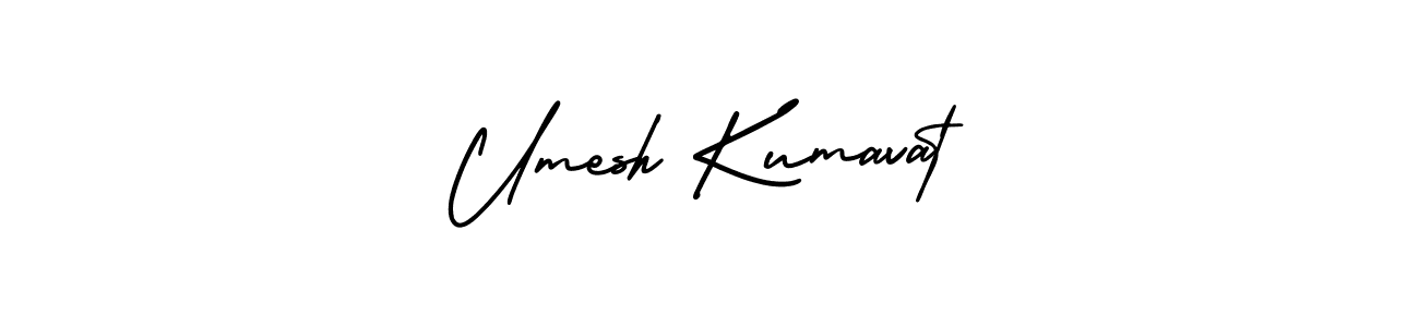 How to make Umesh Kumavat name signature. Use AmerikaSignatureDemo-Regular style for creating short signs online. This is the latest handwritten sign. Umesh Kumavat signature style 3 images and pictures png