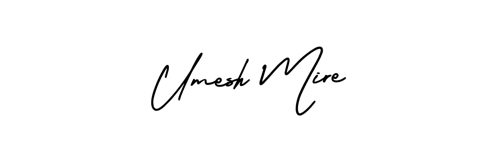 How to Draw Umesh Mire signature style? AmerikaSignatureDemo-Regular is a latest design signature styles for name Umesh Mire. Umesh Mire signature style 3 images and pictures png