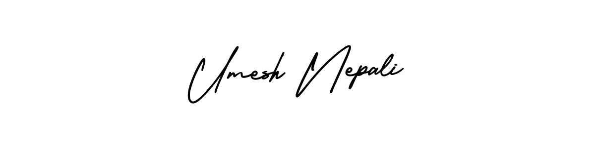 Also You can easily find your signature by using the search form. We will create Umesh Nepali name handwritten signature images for you free of cost using AmerikaSignatureDemo-Regular sign style. Umesh Nepali signature style 3 images and pictures png