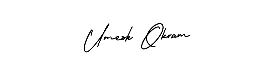 AmerikaSignatureDemo-Regular is a professional signature style that is perfect for those who want to add a touch of class to their signature. It is also a great choice for those who want to make their signature more unique. Get Umesh Okram name to fancy signature for free. Umesh Okram signature style 3 images and pictures png