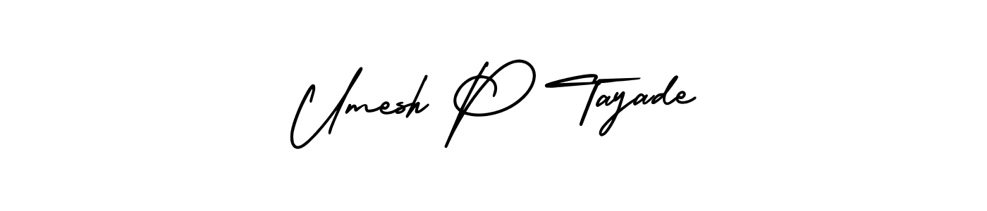 Similarly AmerikaSignatureDemo-Regular is the best handwritten signature design. Signature creator online .You can use it as an online autograph creator for name Umesh P Tayade. Umesh P Tayade signature style 3 images and pictures png