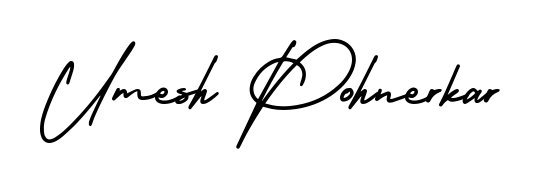 The AmerikaSignatureDemo-Regular font gives name Umesh Pohnerkar a signature that looks effortless yet distinguished. Download high-res PNG instantly. Umesh Pohnerkar signature style 3 images and pictures png