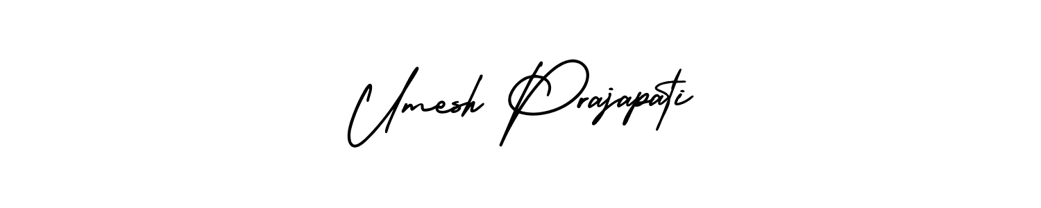 Also You can easily find your signature by using the search form. We will create Umesh Prajapati name handwritten signature images for you free of cost using AmerikaSignatureDemo-Regular sign style. Umesh Prajapati signature style 3 images and pictures png