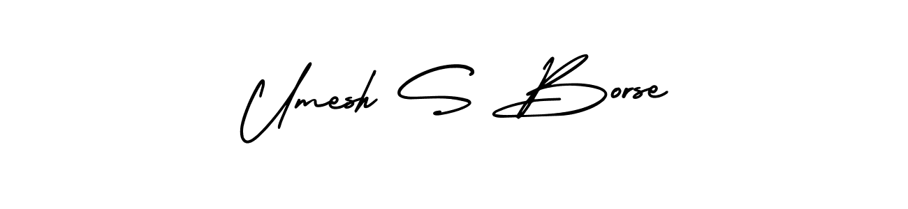Also we have Umesh S Borse name is the best signature style. Create professional handwritten signature collection using AmerikaSignatureDemo-Regular autograph style. Umesh S Borse signature style 3 images and pictures png