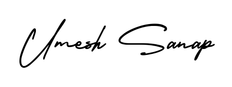 A timeless handwritten aesthetic for Umesh Sanap. The AmerikaSignatureDemo-Regular font gives your signature a handcrafted feel with natural curves. Umesh Sanap signature style 3 images and pictures png