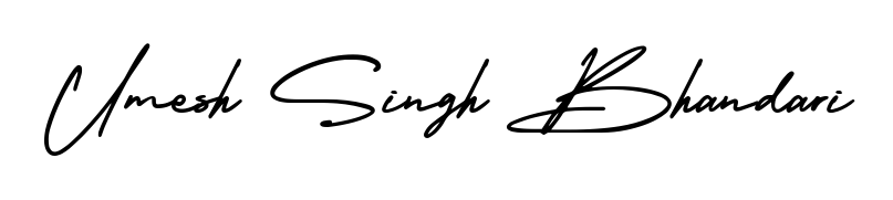 Here are the top professional signature styles for the name Umesh Singh Bhandari. These are the best autograph styles you can use for your name. Umesh Singh Bhandari signature style 3 images and pictures png