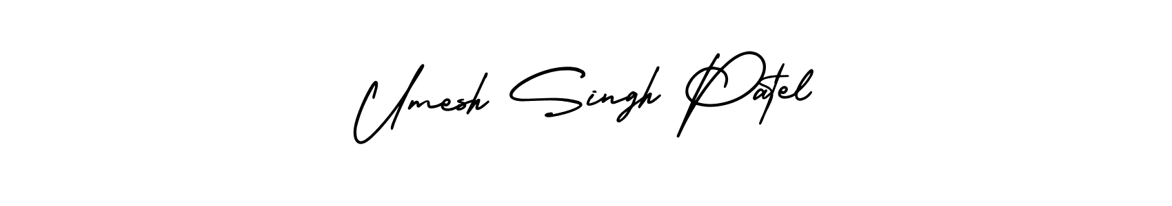 Make a beautiful signature design for name Umesh Singh Patel. With this signature (AmerikaSignatureDemo-Regular) style, you can create a handwritten signature for free. Umesh Singh Patel signature style 3 images and pictures png