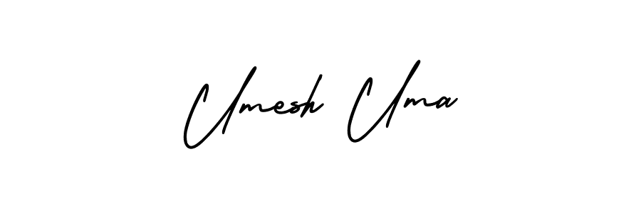 if you are searching for the best signature style for your name Umesh Uma. so please give up your signature search. here we have designed multiple signature styles  using AmerikaSignatureDemo-Regular. Umesh Uma signature style 3 images and pictures png