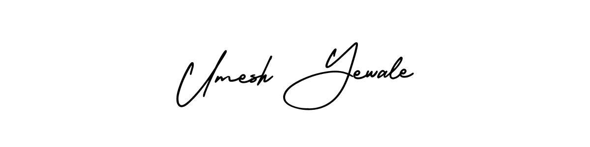 How to Draw Umesh Yewale signature style? AmerikaSignatureDemo-Regular is a latest design signature styles for name Umesh Yewale. Umesh Yewale signature style 3 images and pictures png