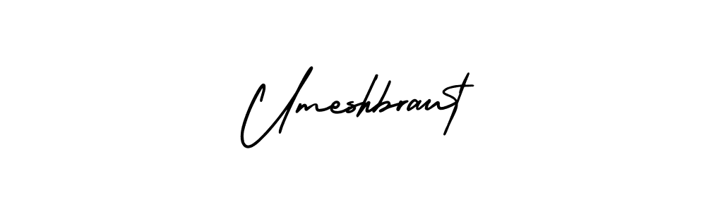 It looks lik you need a new signature style for name Umeshbraut. Design unique handwritten (AmerikaSignatureDemo-Regular) signature with our free signature maker in just a few clicks. Umeshbraut signature style 3 images and pictures png