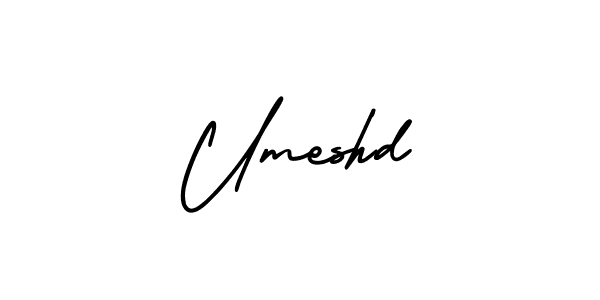 Make a beautiful signature design for name Umeshd. With this signature (AmerikaSignatureDemo-Regular) style, you can create a handwritten signature for free. Umeshd signature style 3 images and pictures png