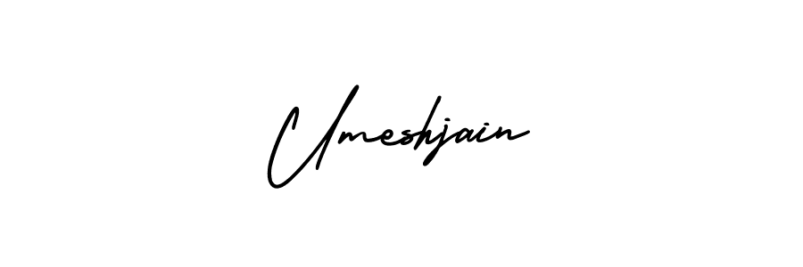 How to make Umeshjain signature? AmerikaSignatureDemo-Regular is a professional autograph style. Create handwritten signature for Umeshjain name. Umeshjain signature style 3 images and pictures png