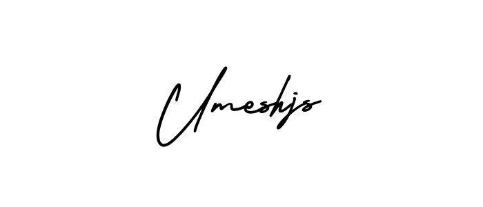 Design your own signature with our free online signature maker. With this signature software, you can create a handwritten (AmerikaSignatureDemo-Regular) signature for name Umeshjs. Umeshjs signature style 3 images and pictures png