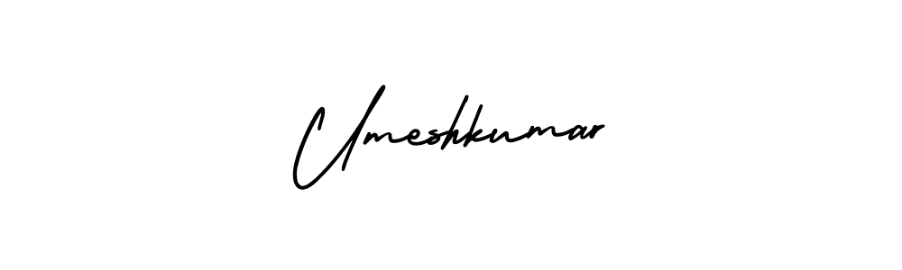It looks lik you need a new signature style for name Umeshkumar. Design unique handwritten (AmerikaSignatureDemo-Regular) signature with our free signature maker in just a few clicks. Umeshkumar signature style 3 images and pictures png