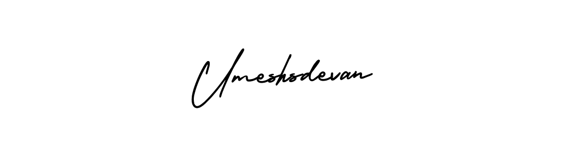 Design your own signature with our free online signature maker. With this signature software, you can create a handwritten (AmerikaSignatureDemo-Regular) signature for name Umeshsdevan. Umeshsdevan signature style 3 images and pictures png