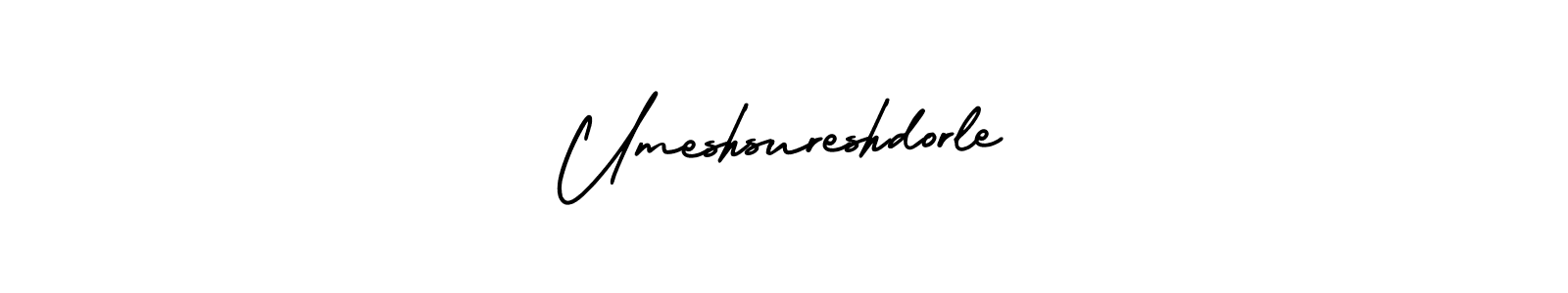 Use a signature maker to create a handwritten signature online. With this signature software, you can design (AmerikaSignatureDemo-Regular) your own signature for name Umeshsureshdorle. Umeshsureshdorle signature style 3 images and pictures png