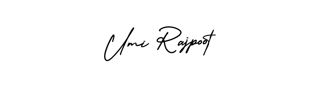 Create a beautiful signature design for name Umi Rajpoot. With this signature (AmerikaSignatureDemo-Regular) fonts, you can make a handwritten signature for free. Umi Rajpoot signature style 3 images and pictures png