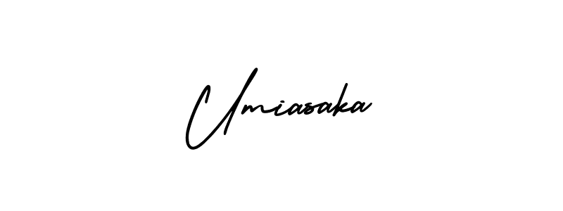 It looks lik you need a new signature style for name Umiasaka. Design unique handwritten (AmerikaSignatureDemo-Regular) signature with our free signature maker in just a few clicks. Umiasaka signature style 3 images and pictures png