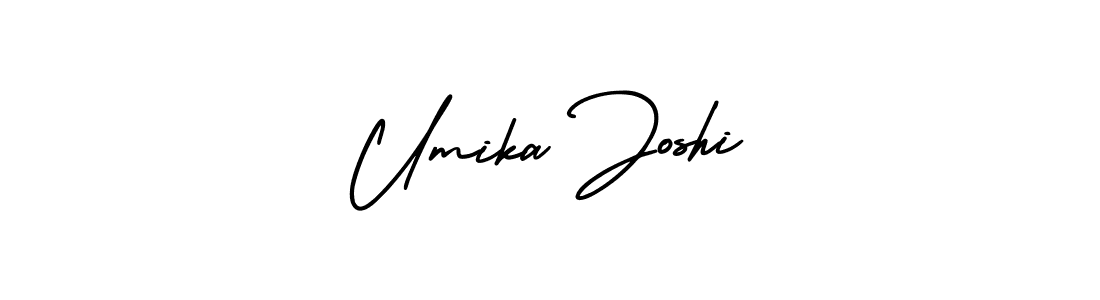 How to Draw Umika Joshi signature style? AmerikaSignatureDemo-Regular is a latest design signature styles for name Umika Joshi. Umika Joshi signature style 3 images and pictures png