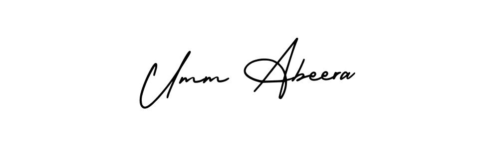 Best and Professional Signature Style for Umm Abeera. AmerikaSignatureDemo-Regular Best Signature Style Collection. Umm Abeera signature style 3 images and pictures png