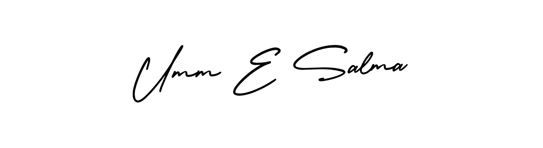 Design your own signature with our free online signature maker. With this signature software, you can create a handwritten (AmerikaSignatureDemo-Regular) signature for name Umm E Salma. Umm E Salma signature style 3 images and pictures png