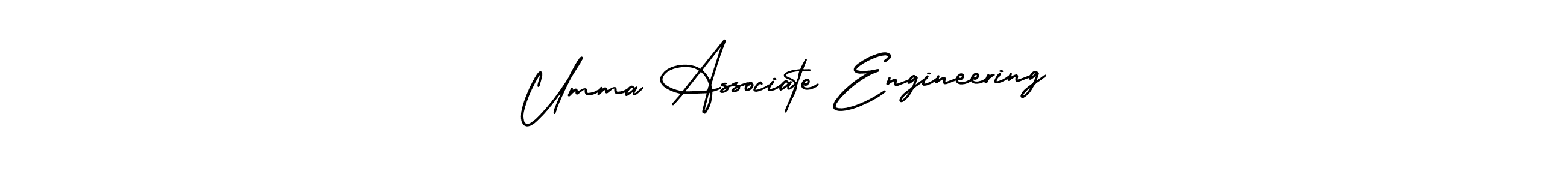 Similarly AmerikaSignatureDemo-Regular is the best handwritten signature design. Signature creator online .You can use it as an online autograph creator for name Umma Associate Engineering. Umma Associate Engineering signature style 3 images and pictures png