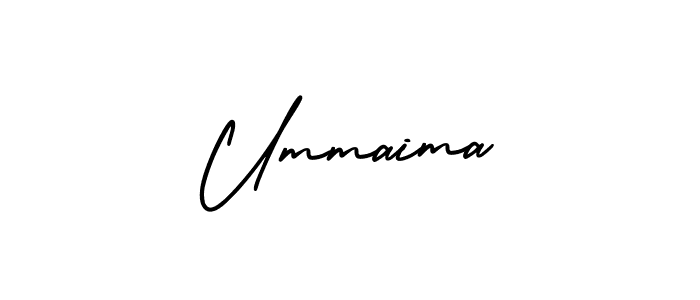 Create a beautiful signature design for name Ummaima. With this signature (AmerikaSignatureDemo-Regular) fonts, you can make a handwritten signature for free. Ummaima signature style 3 images and pictures png
