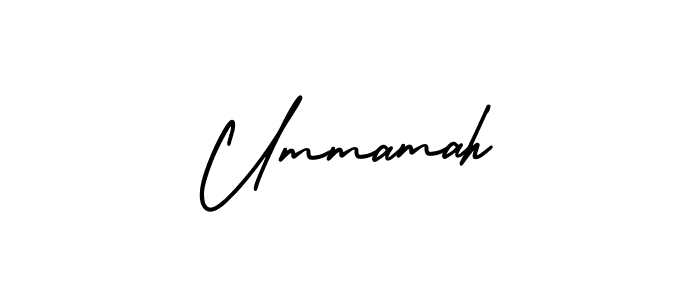 Make a beautiful signature design for name Ummamah. Use this online signature maker to create a handwritten signature for free. Ummamah signature style 3 images and pictures png