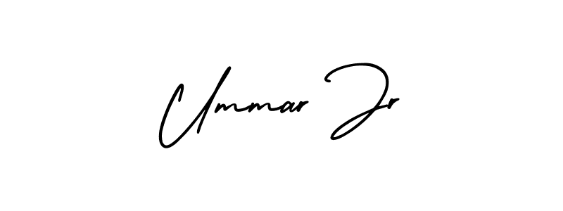 Ummar Jr stylish signature style. Best Handwritten Sign (AmerikaSignatureDemo-Regular) for my name. Handwritten Signature Collection Ideas for my name Ummar Jr. Ummar Jr signature style 3 images and pictures png