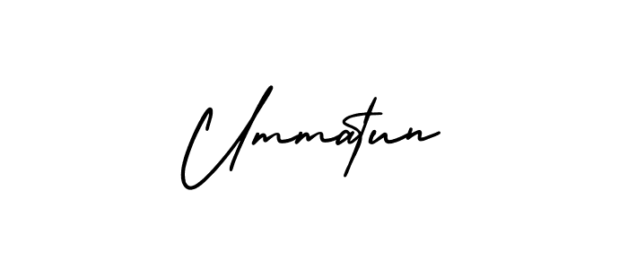 How to Draw Ummatun signature style? AmerikaSignatureDemo-Regular is a latest design signature styles for name Ummatun. Ummatun signature style 3 images and pictures png