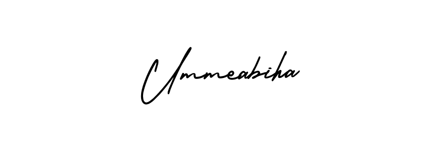 See photos of Ummeabiha official signature by Spectra . Check more albums & portfolios. Read reviews & check more about AmerikaSignatureDemo-Regular font. Ummeabiha signature style 3 images and pictures png