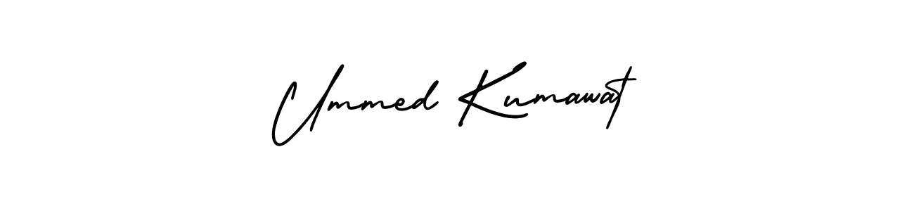 if you are searching for the best signature style for your name Ummed Kumawat. so please give up your signature search. here we have designed multiple signature styles  using AmerikaSignatureDemo-Regular. Ummed Kumawat signature style 3 images and pictures png