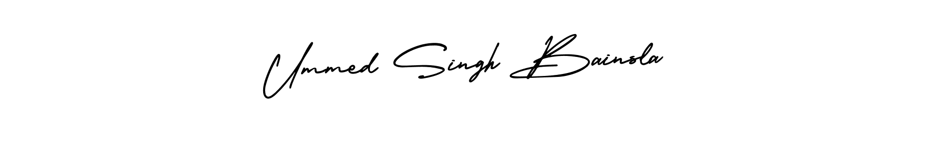 Design your own signature with our free online signature maker. With this signature software, you can create a handwritten (AmerikaSignatureDemo-Regular) signature for name Ummed Singh Bainsla. Ummed Singh Bainsla signature style 3 images and pictures png