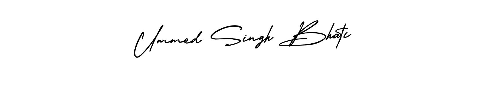 Design your own signature with our free online signature maker. With this signature software, you can create a handwritten (AmerikaSignatureDemo-Regular) signature for name Ummed Singh Bhati. Ummed Singh Bhati signature style 3 images and pictures png