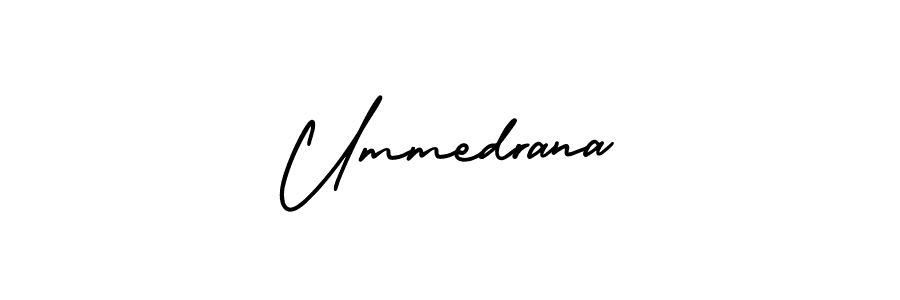 Create a beautiful signature design for name Ummedrana. With this signature (AmerikaSignatureDemo-Regular) fonts, you can make a handwritten signature for free. Ummedrana signature style 3 images and pictures png