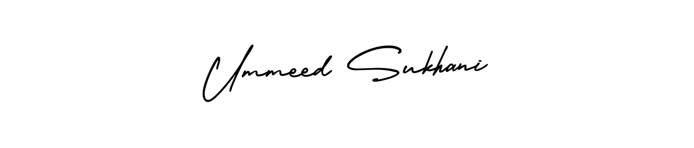 Similarly AmerikaSignatureDemo-Regular is the best handwritten signature design. Signature creator online .You can use it as an online autograph creator for name Ummeed Sukhani. Ummeed Sukhani signature style 3 images and pictures png