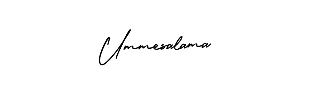 if you are searching for the best signature style for your name Ummesalama. so please give up your signature search. here we have designed multiple signature styles  using AmerikaSignatureDemo-Regular. Ummesalama signature style 3 images and pictures png