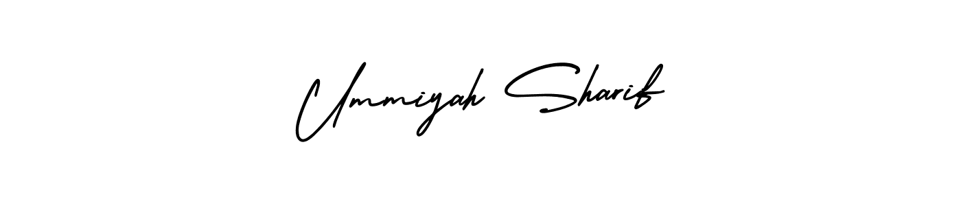 Once you've used our free online signature maker to create your best signature AmerikaSignatureDemo-Regular style, it's time to enjoy all of the benefits that Ummiyah Sharif name signing documents. Ummiyah Sharif signature style 3 images and pictures png
