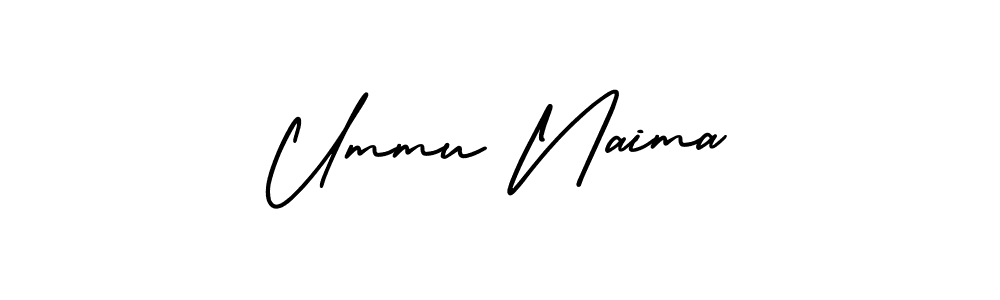 Similarly AmerikaSignatureDemo-Regular is the best handwritten signature design. Signature creator online .You can use it as an online autograph creator for name Ummu Naima. Ummu Naima signature style 3 images and pictures png