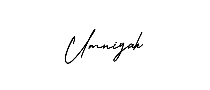 Best and Professional Signature Style for Umniyah. AmerikaSignatureDemo-Regular Best Signature Style Collection. Umniyah signature style 3 images and pictures png