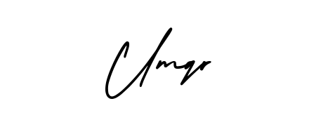 The AmerikaSignatureDemo-Regular signature style provides a bold statement for name Umqr. Designed for business owners, executives, and leaders. Umqr signature style 3 images and pictures png
