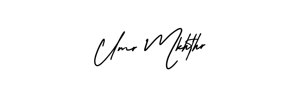 It looks lik you need a new signature style for name Umr Mkhthr. Design unique handwritten (AmerikaSignatureDemo-Regular) signature with our free signature maker in just a few clicks. Umr Mkhthr signature style 3 images and pictures png