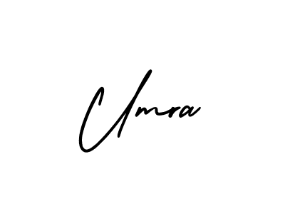 Create a beautiful signature design for name Umra. With this signature (AmerikaSignatureDemo-Regular) fonts, you can make a handwritten signature for free. Umra signature style 3 images and pictures png