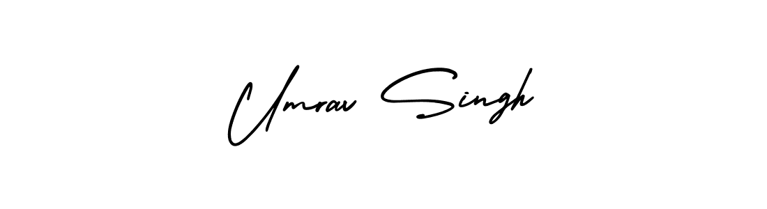 Also You can easily find your signature by using the search form. We will create Umrav Singh name handwritten signature images for you free of cost using AmerikaSignatureDemo-Regular sign style. Umrav Singh signature style 3 images and pictures png