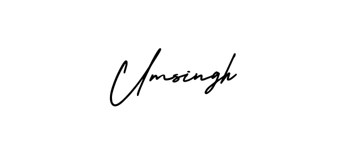 It looks lik you need a new signature style for name Umsingh. Design unique handwritten (AmerikaSignatureDemo-Regular) signature with our free signature maker in just a few clicks. Umsingh signature style 3 images and pictures png