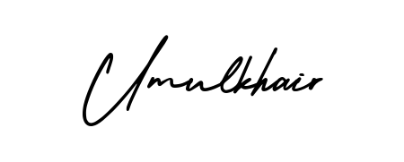Make a beautiful signature design for name Umulkhair. With this signature (AmerikaSignatureDemo-Regular) style, you can create a handwritten signature for free. Umulkhair signature style 3 images and pictures png