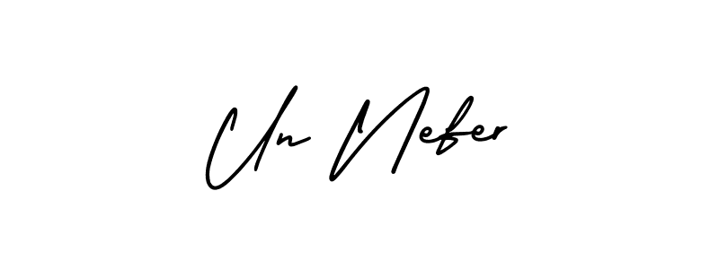 Make a beautiful signature design for name Un Nefer. With this signature (AmerikaSignatureDemo-Regular) style, you can create a handwritten signature for free. Un Nefer signature style 3 images and pictures png