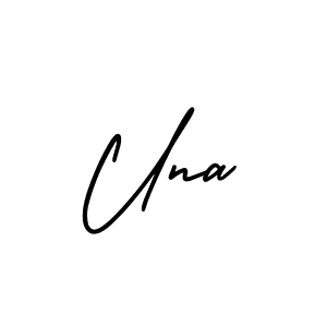 Design your own signature with our free online signature maker. With this signature software, you can create a handwritten (AmerikaSignatureDemo-Regular) signature for name Una. Una signature style 3 images and pictures png