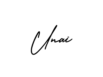 Create a beautiful signature design for name Unai. With this signature (AmerikaSignatureDemo-Regular) fonts, you can make a handwritten signature for free. Unai signature style 3 images and pictures png